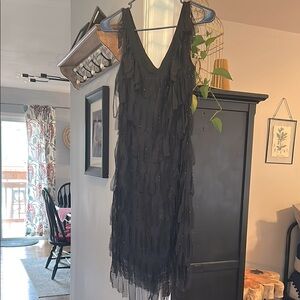 Beautiful flapper dress with beaded detailing